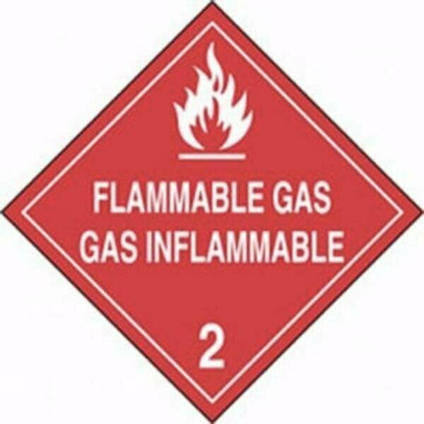 Accuform DOT PLACARD HAZARD CLASS 2  GASES MPLSP3RM50 MPLSP3RM50